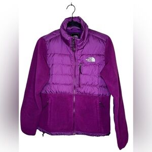 The North Face Denali Down Fleece 550 Jacket Womens Size Small Purple